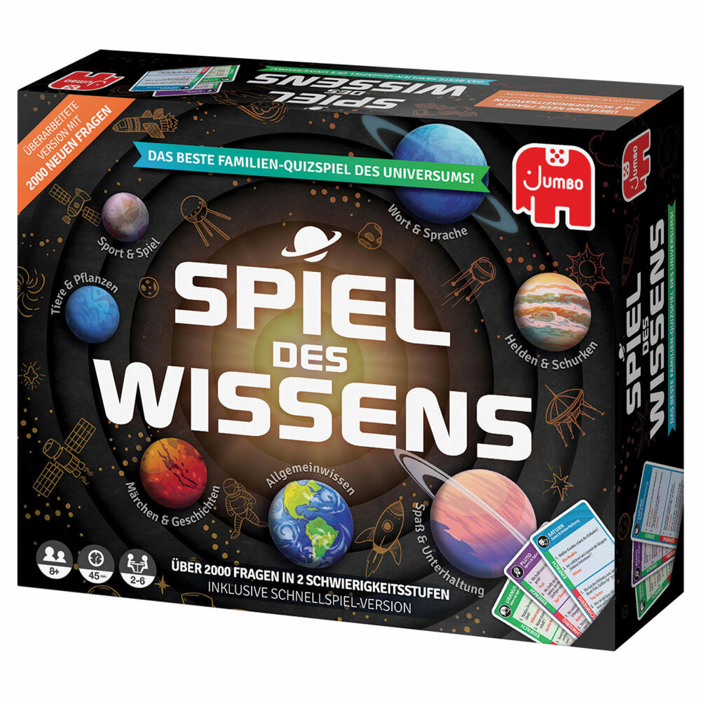Jumbo Games Game of Knowledge, Knowledge Game, Board Game, Quiz Game, Quiz, Family Game, 19907
