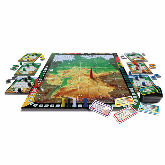 KOSMOS Familienspiele Deutschland, Wissenspiel, Erdkunde, Geographie Geografie Spiel, ab 10 Jahren, 692797