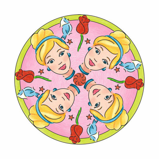 Ravensburger Midi Mandala Designer Disney Princess, Drawing Set with Stencils, Painting Set, Painting, 23847