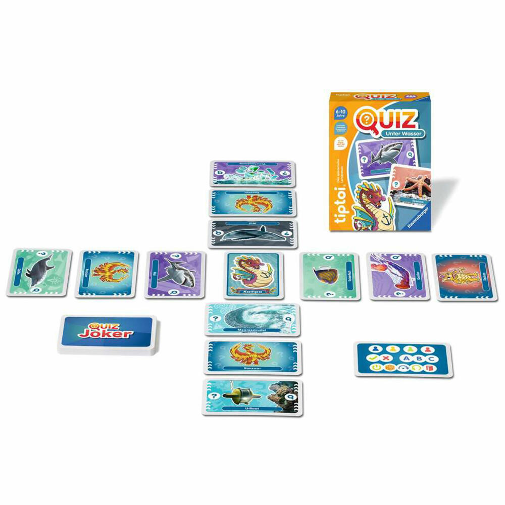 Ravensburger tiptoi Quiz Under Water, quiz game, knowledge game, from 6 years, 00192
