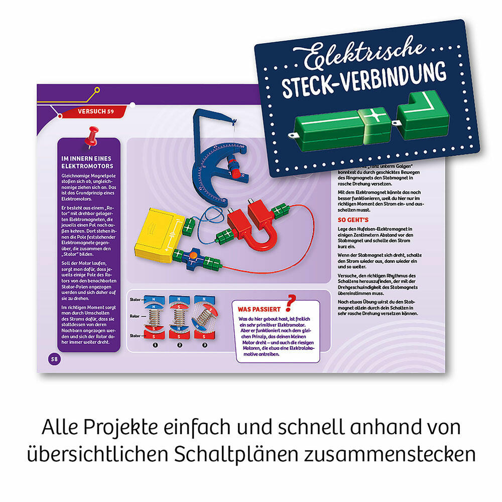 KOSMOS Elektro & Co., Technik, Modellbausatz, Spielzeug, Basteln, Bauen, ab 8 Jahre, 620639