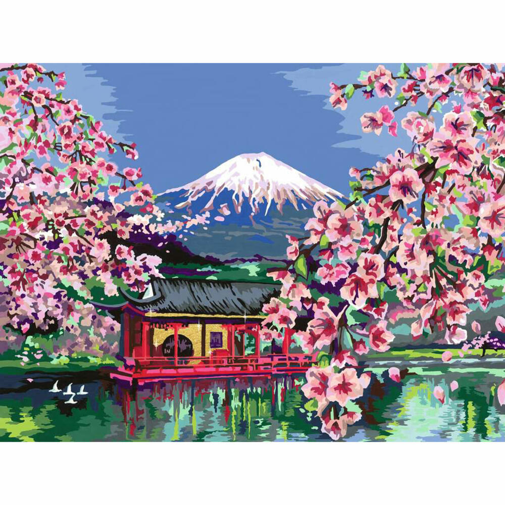 Ravensburger CreArt Japanese Cherry Blossom, Malen nach Zahlen, Malset, Malvorlage, 20177