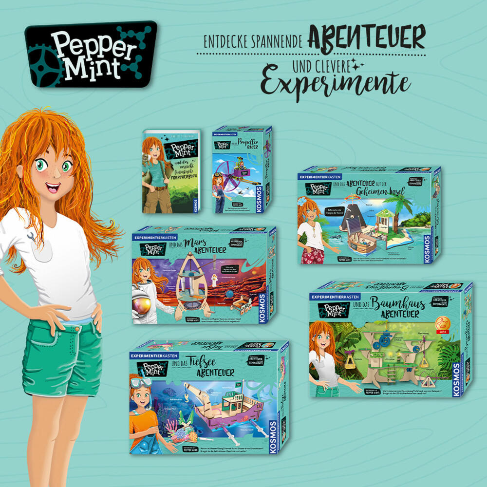 KOSMOS Pepper Mint und das Mars-Abenteuer, Experimentierkasten, Spiele, ab 7J, 606077