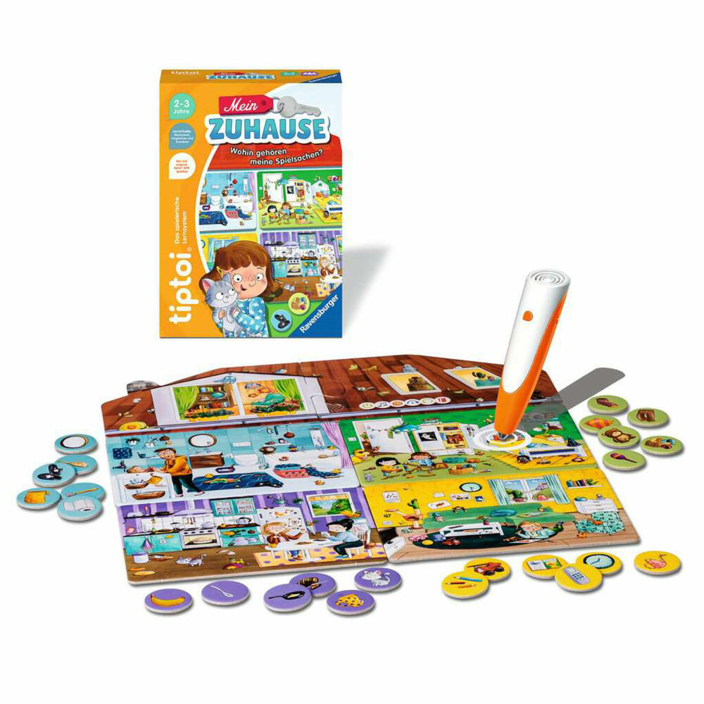 Ravensburger tiptoi Mein Zuhause, Lernspiel, Kinderspiel, ab 2 Jahren, 00196