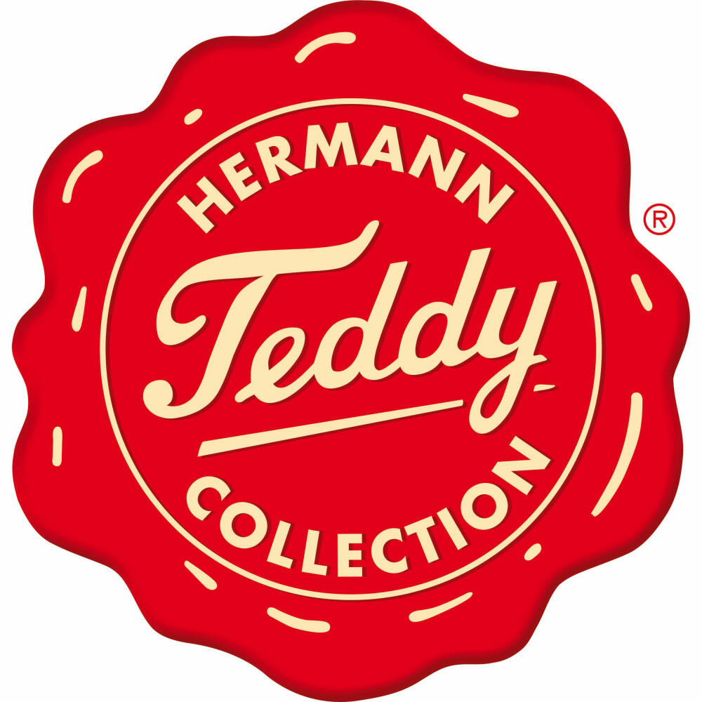 Teddy Hermann Teddy, cuddly toy, stuffed toy, plush toy, teddy bear, with star scarf, plush, brown, 30 cm, 91362