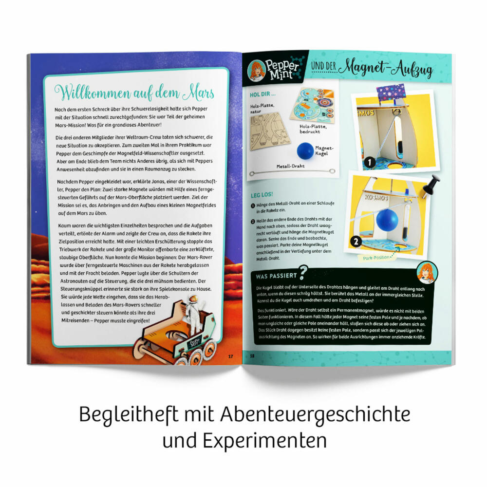 KOSMOS Pepper Mint und das Mars-Abenteuer, Experimentierkasten, Spiele, ab 7J, 606077