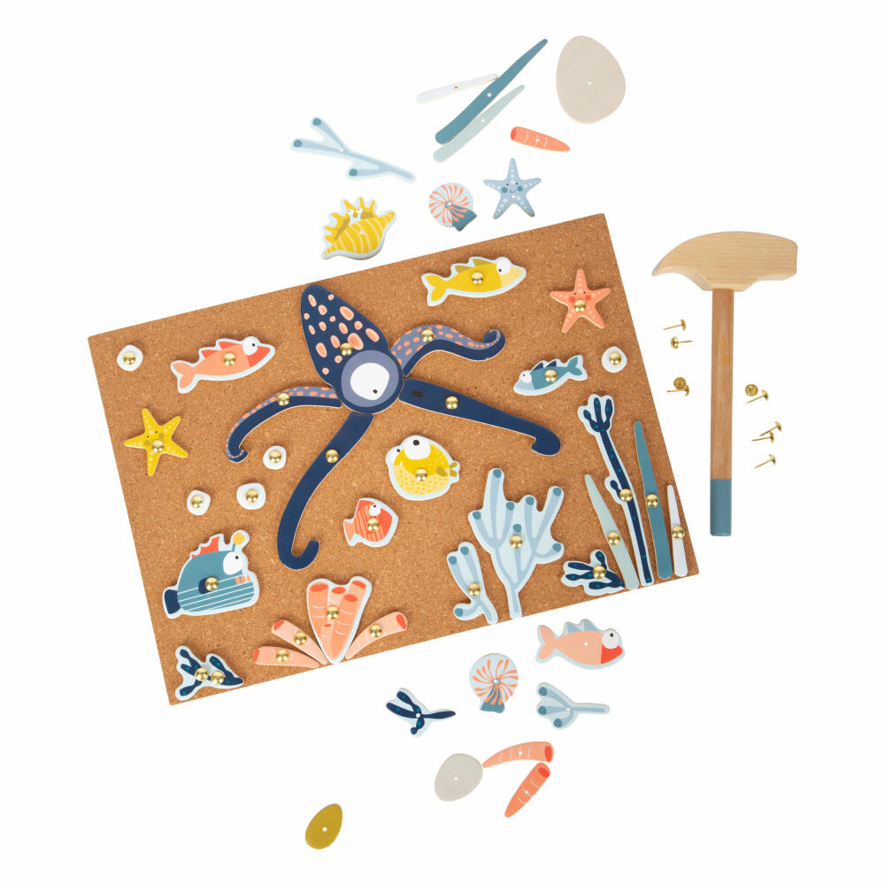 Legler Hämmerchenspiel Sealife, Nagelspiel, Kreativspiel, Spielzeug, ab 3 Jahre, 12263