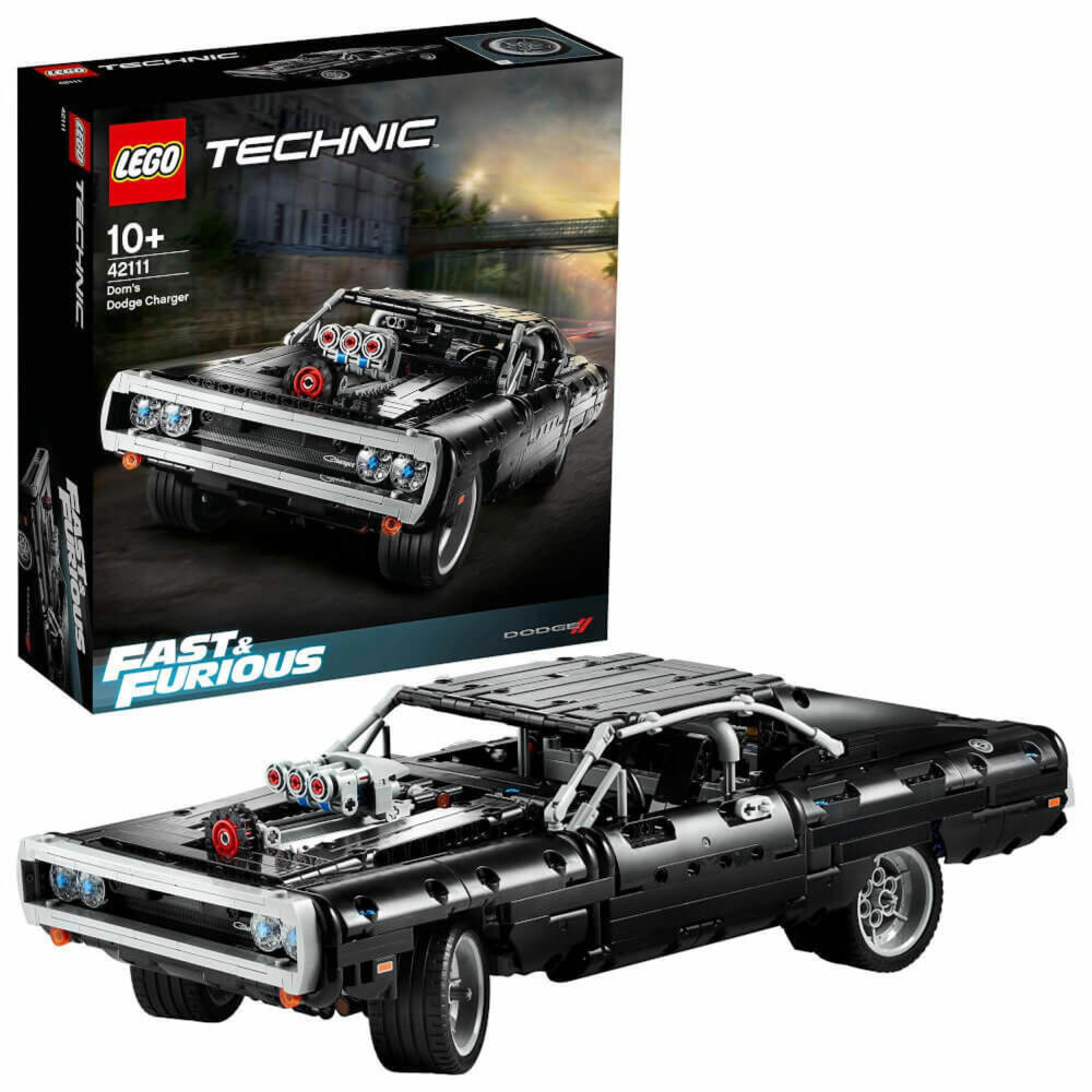LEGO Technic Doms Dodge Charger, 1077-tlg., Fast & Furious, Bauset, Konstruktionsset, Bausteine, ab 10 Jahre, 42111