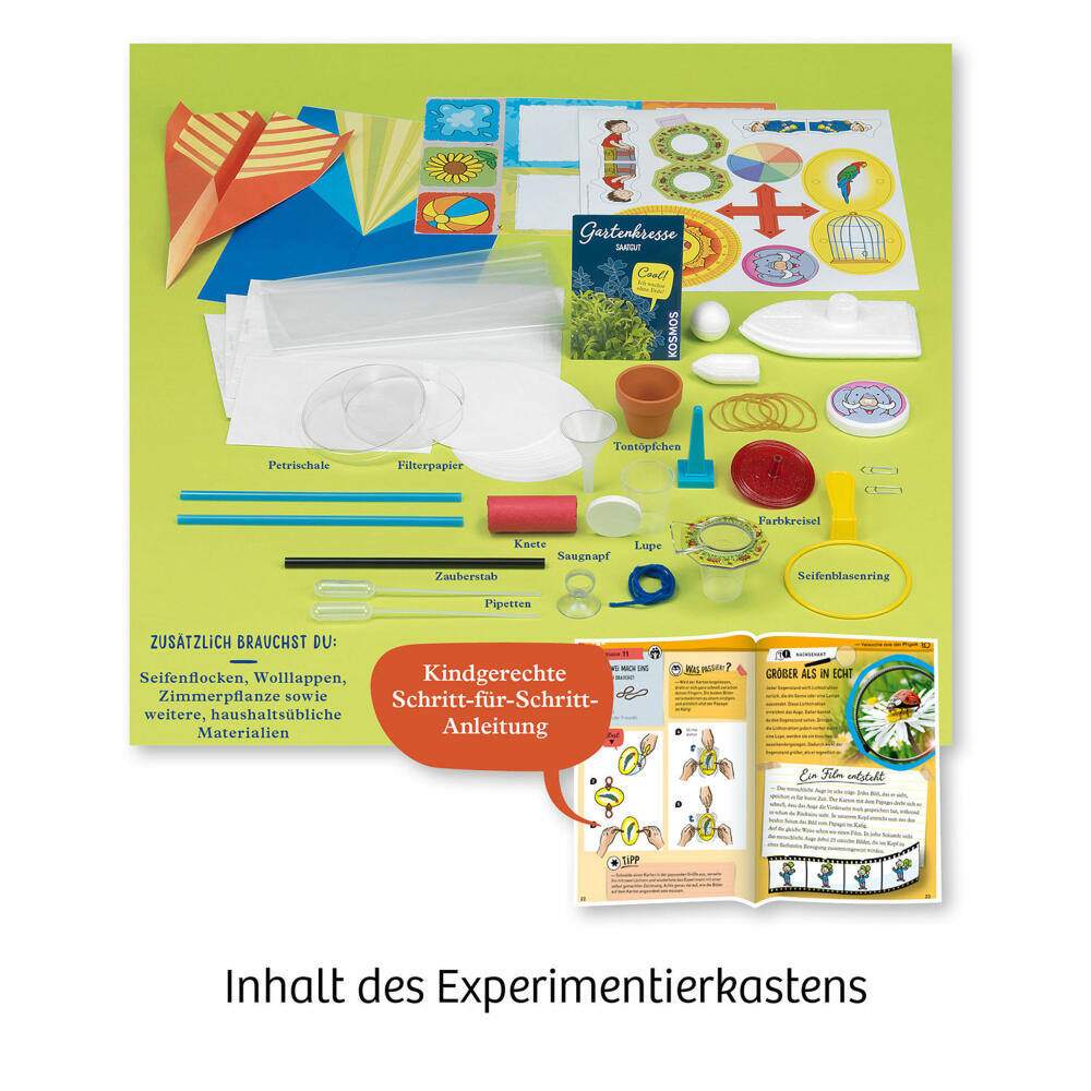 KOSMOS Experiment Kits My First Experiment Kit Natural Laws, Experiment Kit, Construction Kit, Game, Ages 5 and Up, 602284