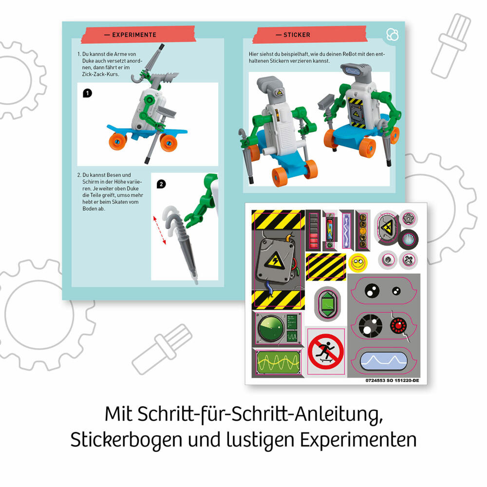 KOSMOS ReBotz - Duke der Skating-Bot, Roboter, Experimentierkasten, Bots, Spielzeug, 602598