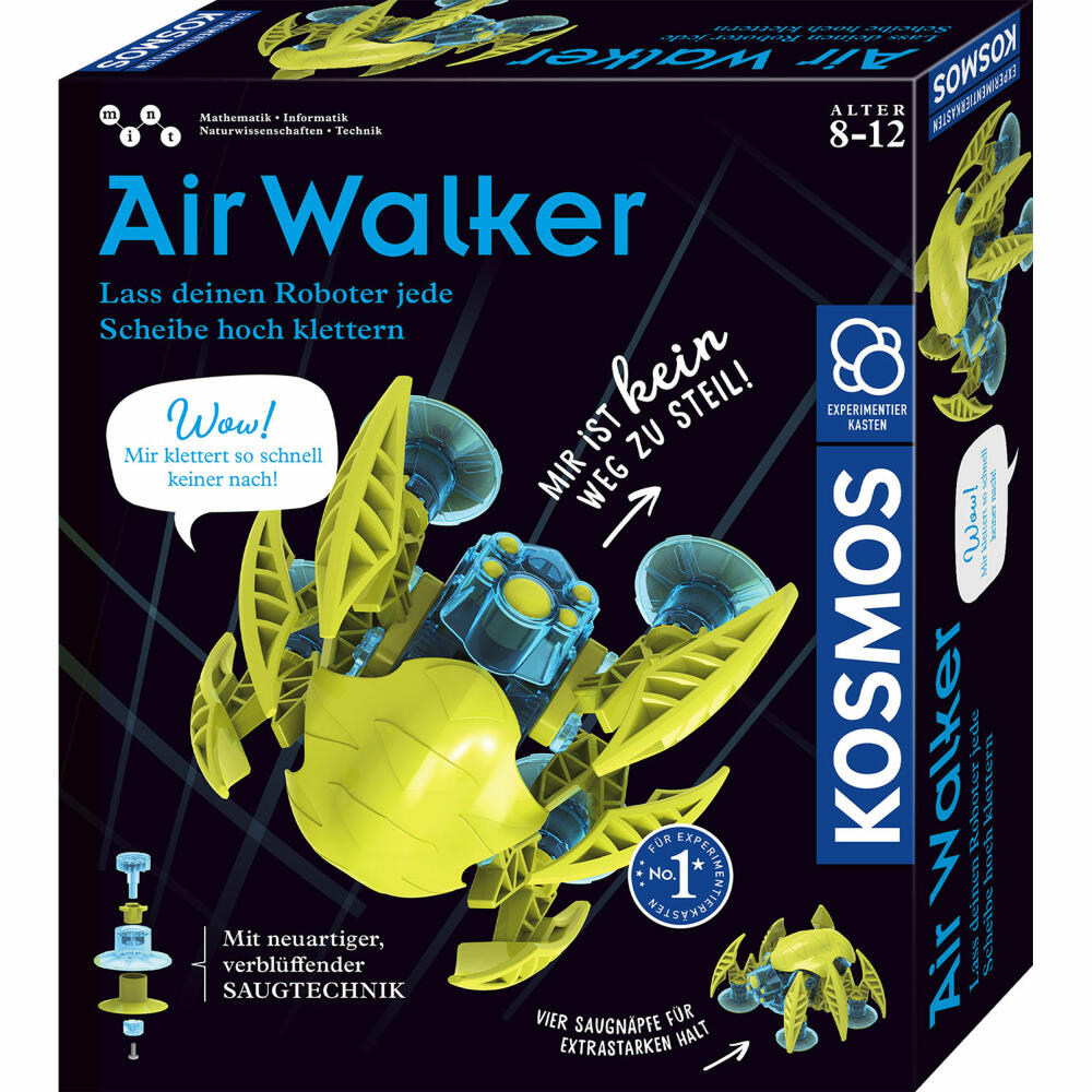 KOSMOS Experimentierkasten Airwalker, Roboter, Baukasten, Expermiente, ab 8 Jahren, 620752