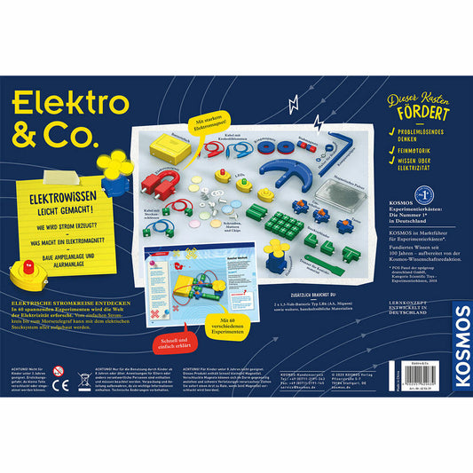 KOSMOS Elektro & Co., Technik, Modellbausatz, Spielzeug, Basteln, Bauen, ab 8 Jahre, 620639