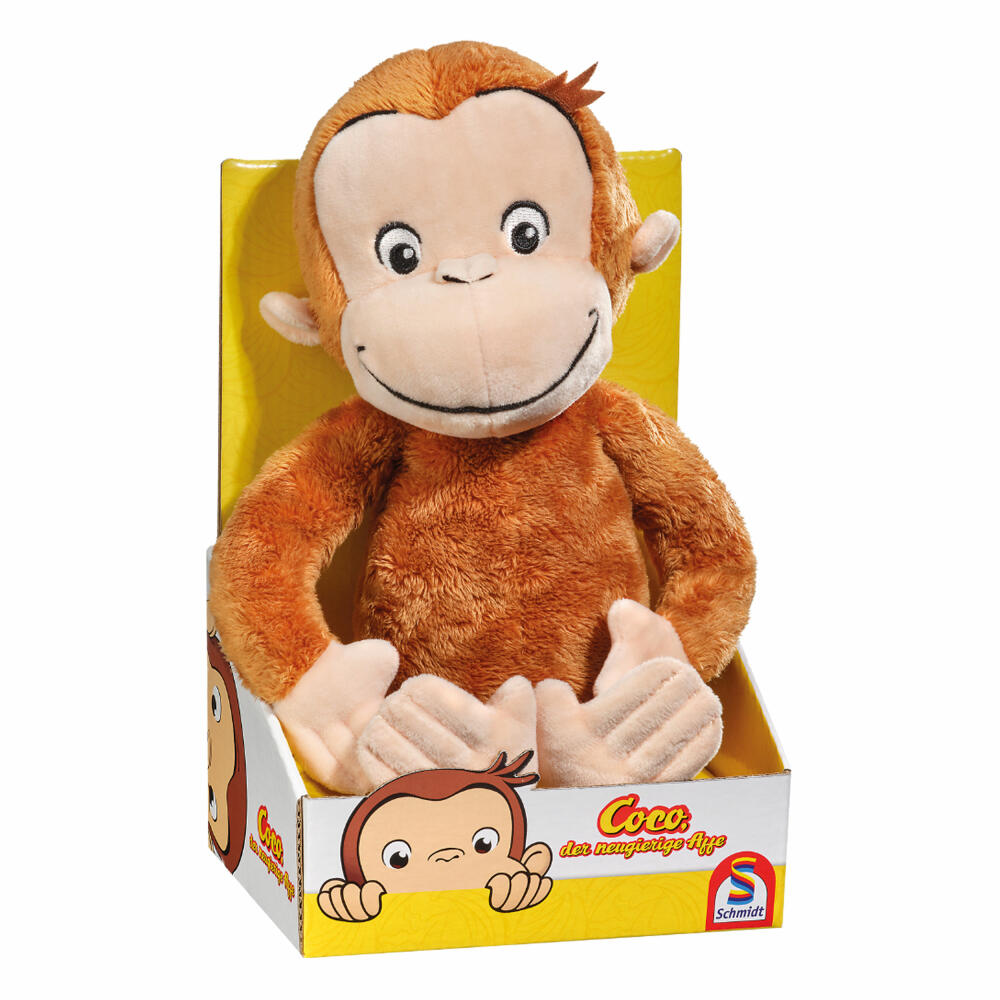 Schmidt Spiele Plush Figure Coco, Coco the Curious Monkey, Plush Toy, Plush, 26 cm, 42740