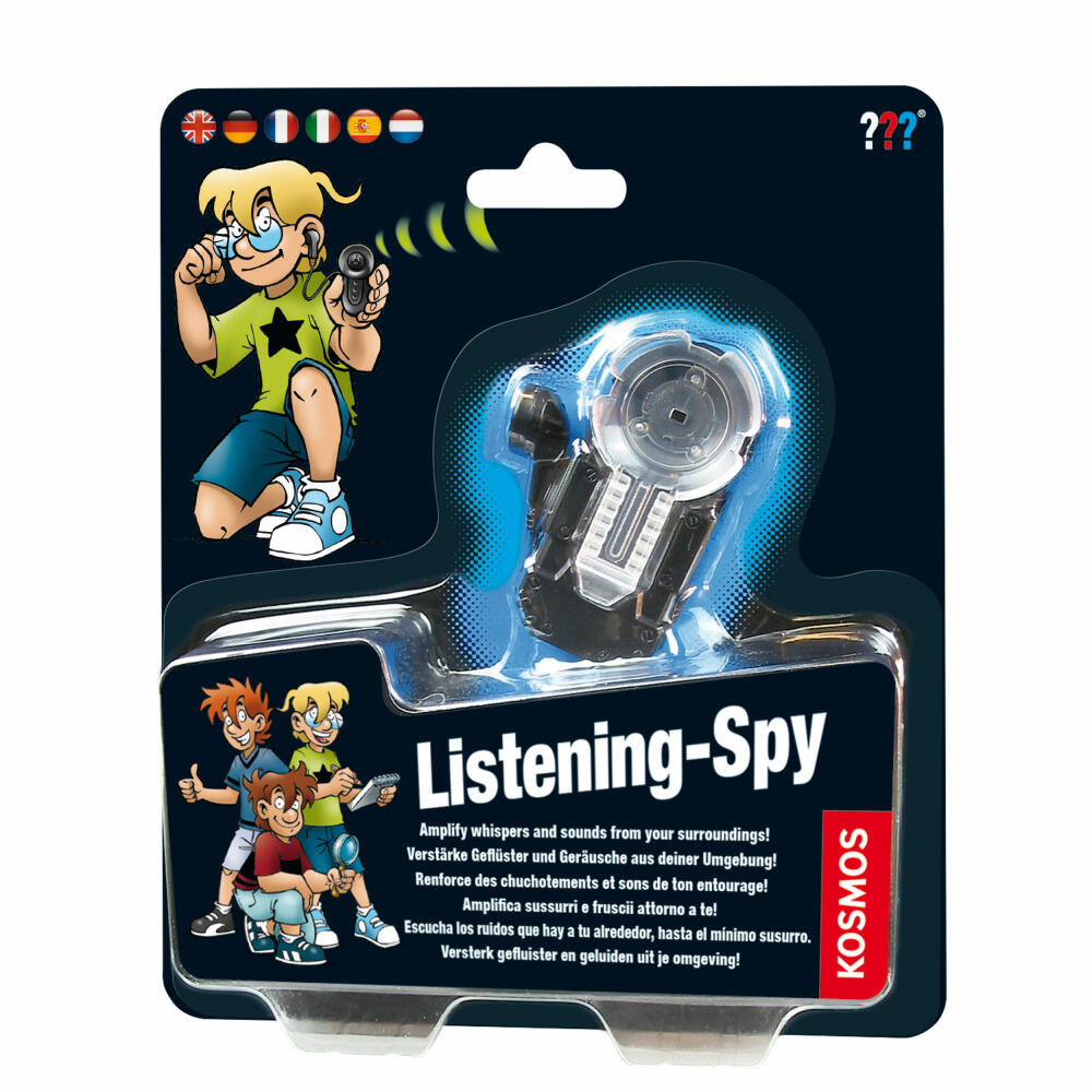 KOSMOS The Three ??? Listening Spy, Detective Game, Experiment Kit, Children, Multilingual, 665241