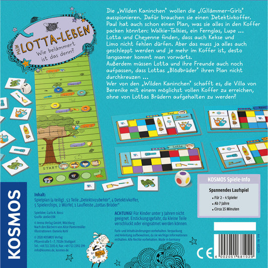KOSMOS Mein Lotta-Leben Wie belämmert ist das denn ?, Brettspiel, Spielen, Detektiv, ab 7 Jahren, 681029