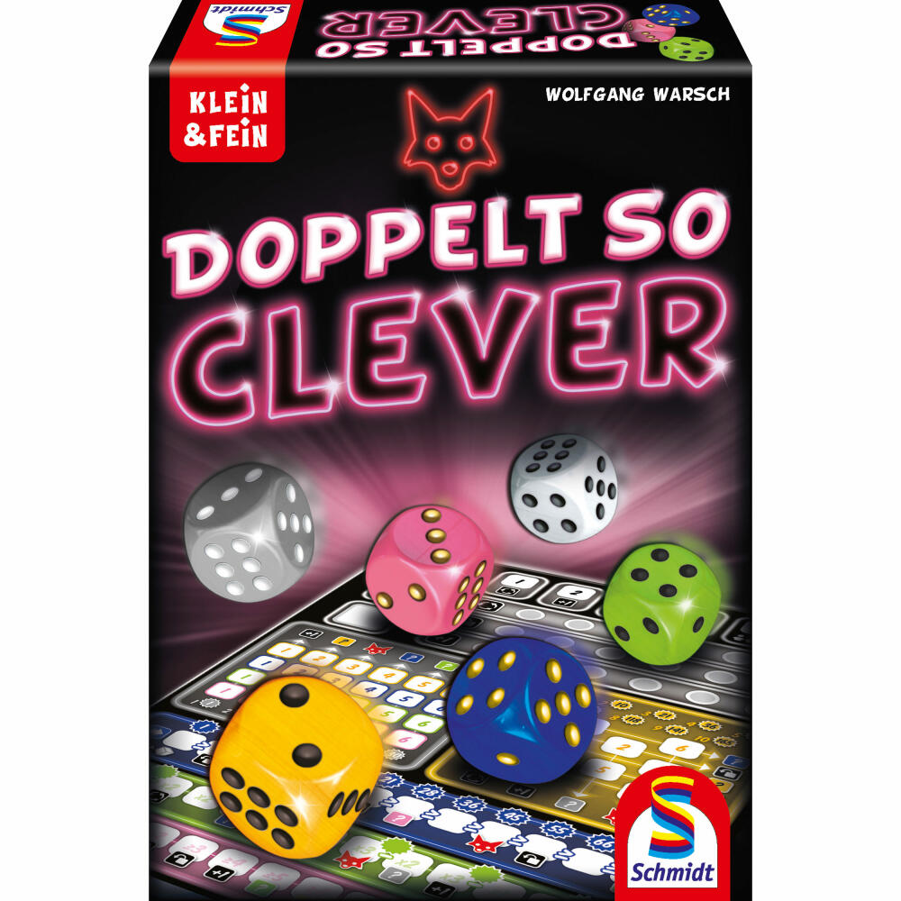 Schmidt Spiele Familienspiel Doppelt So Clever, Würfelspiel, Gesellschaftsspiel, Würfel Spiel, Ab 10 Jahre, 49357