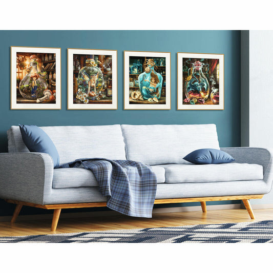 Schipper Malen nach Zahlen Die Schmetterlingsfee, Meisterklasse Premium, Malvorlage, Wandbild, 40 x 50 cm, 609130843