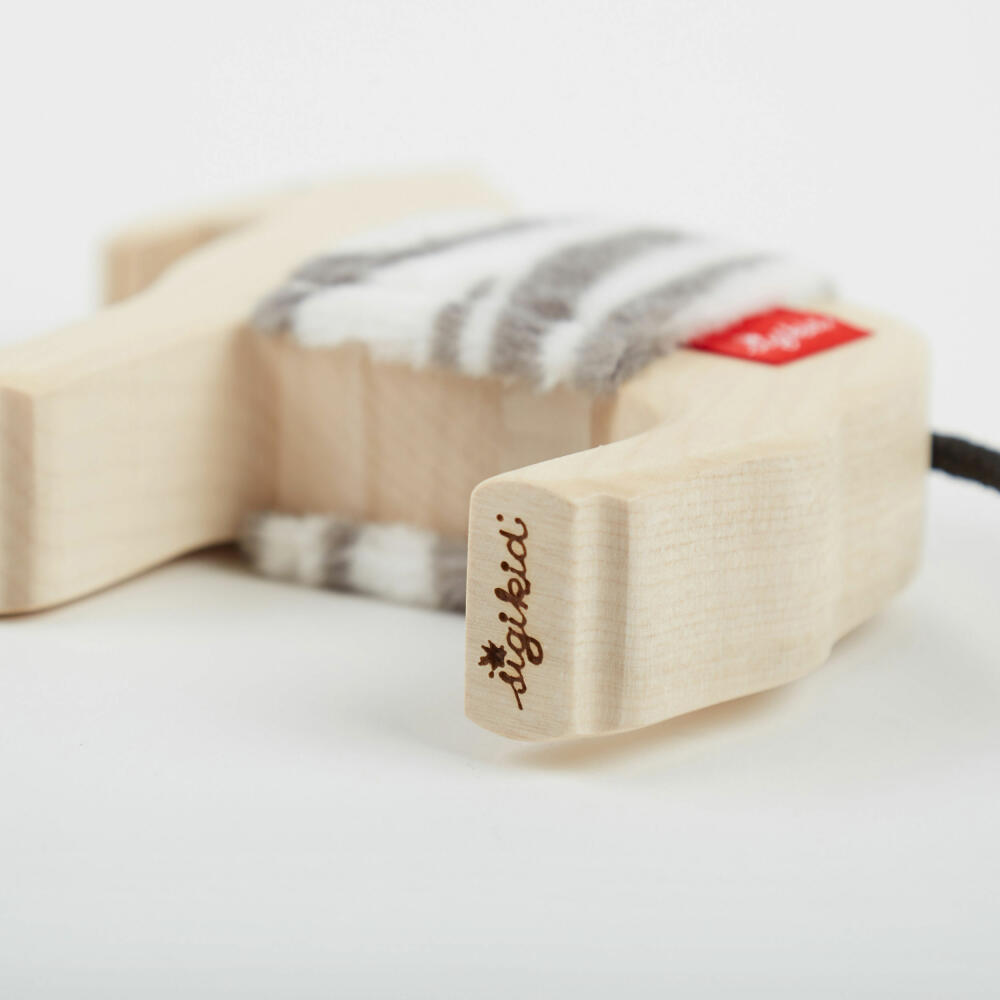 sigikid Cudly Wudly wooden animal zebra, wooden figure, toy figure, wooden toy, toy, decoration, 39505