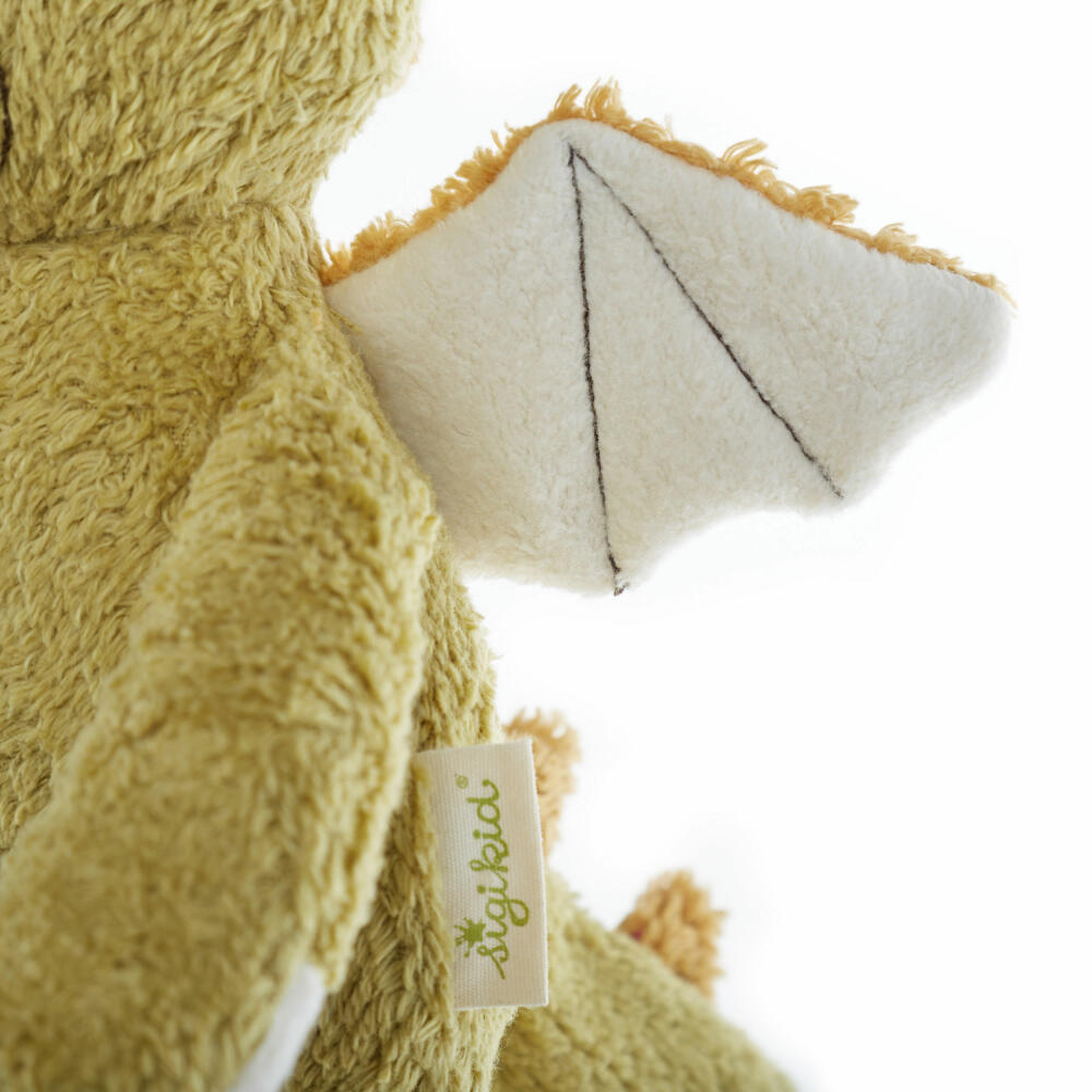 sigikid Green Collection Kuscheltier Drache, Plüschtier, Schmusetier, Stofftier, Grün, 39524