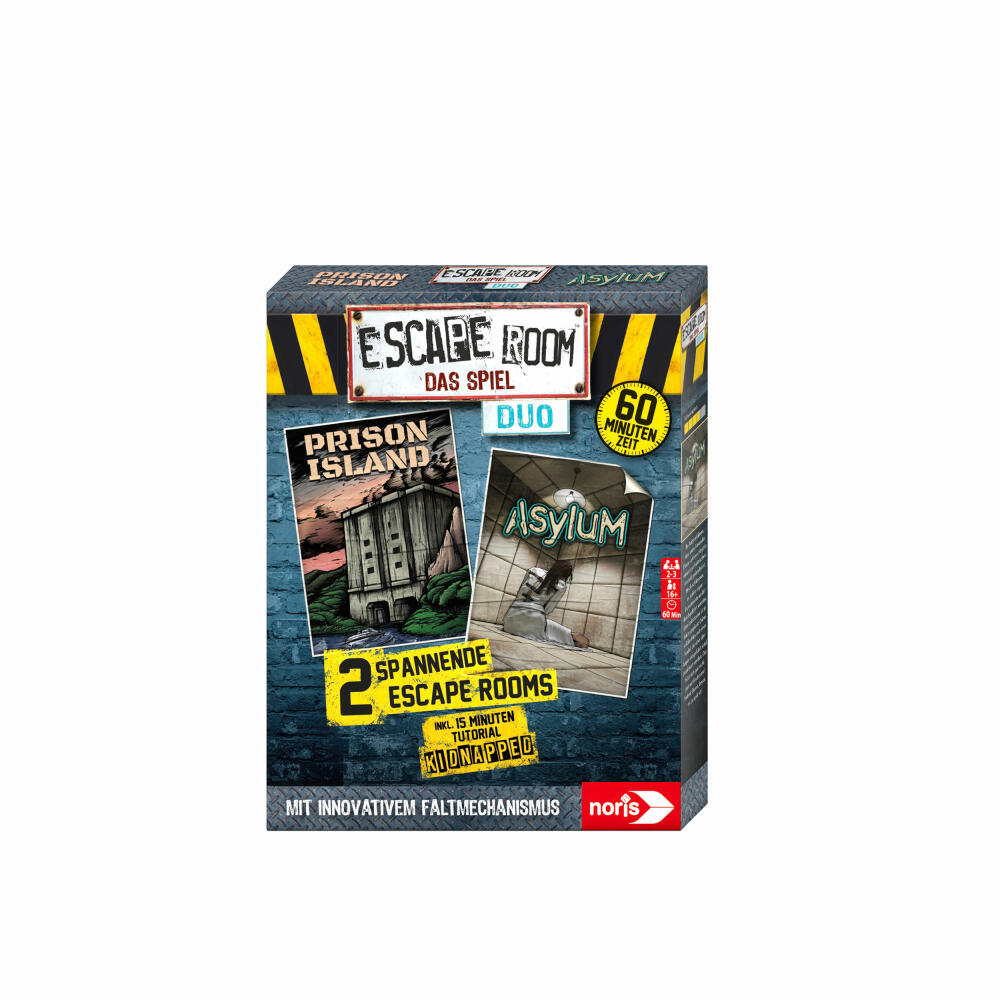 Noris Escape Room Duo, board game, exit game, puzzle, crime, prison island, asylum, 2 players, 606101838