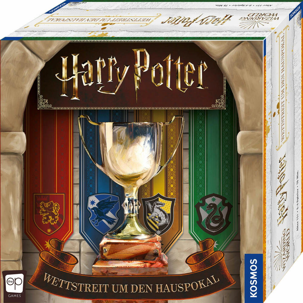 KOSMOS Harry Potter Wettstreit um den Hauspokal, Brettspiel, Familienspiel, Strategie-Spiel, ab 11 Jahren, 680855