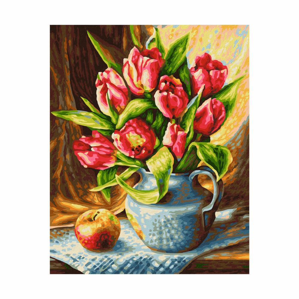 Schipper Painting by Numbers Tulip Bouquet, Master Class Classic, Coloring Page, Wall Picture, 24 x 30 cm, 609240796