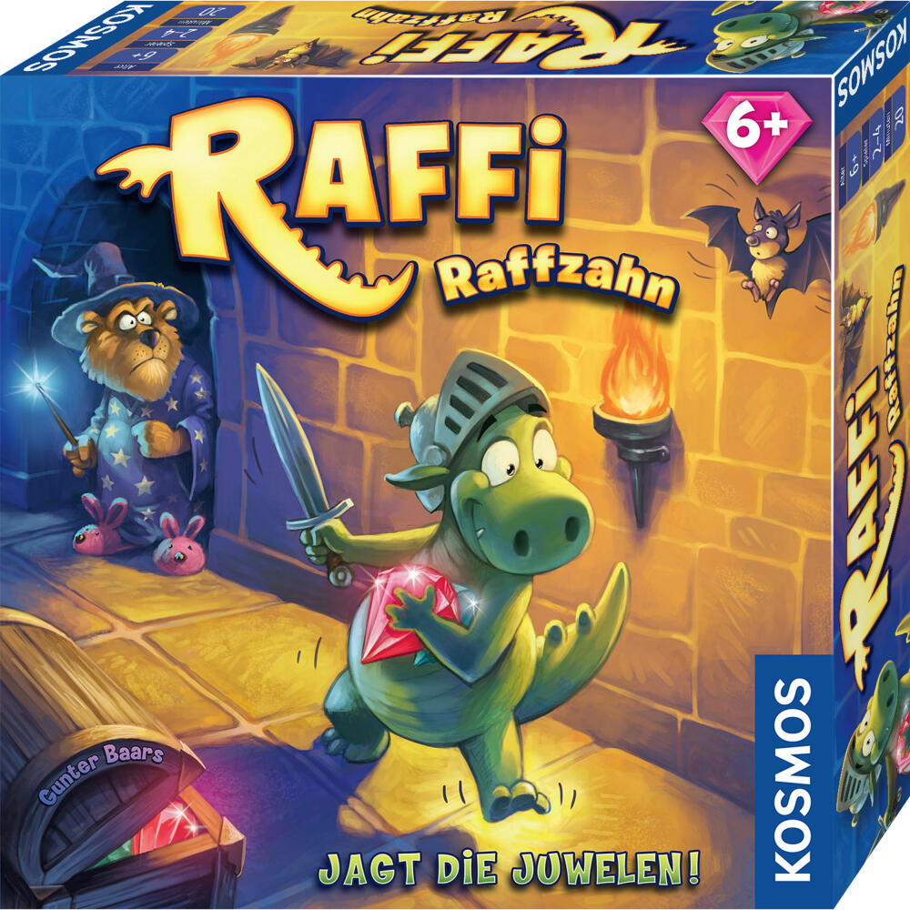 KOSMOS Raffi Raffzahn, memory game, children's game, memo magnet game, children's game, from 6 years, 681036