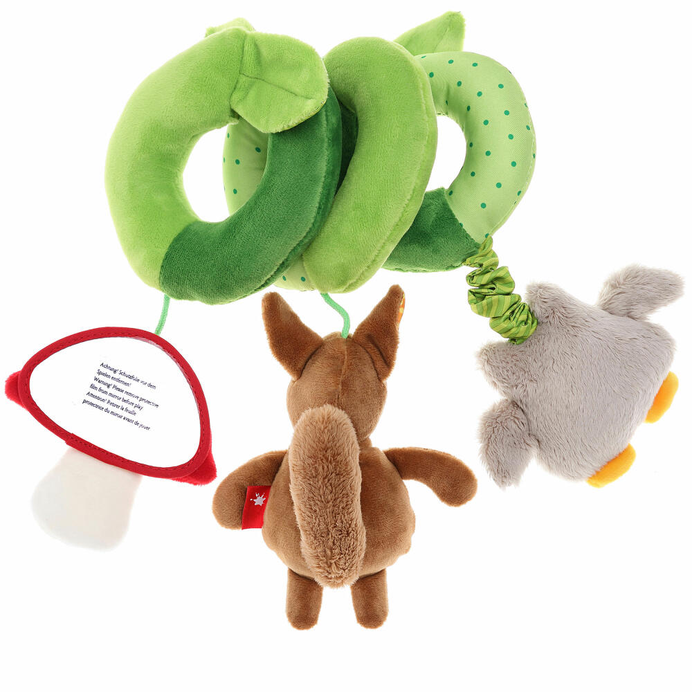 sigikid PlayQ Babyschalenspielzeug Eichhörnchen, Aktiv-Spirale, Kinderwagenkette, Baby Activity, Spielzeug, 42248