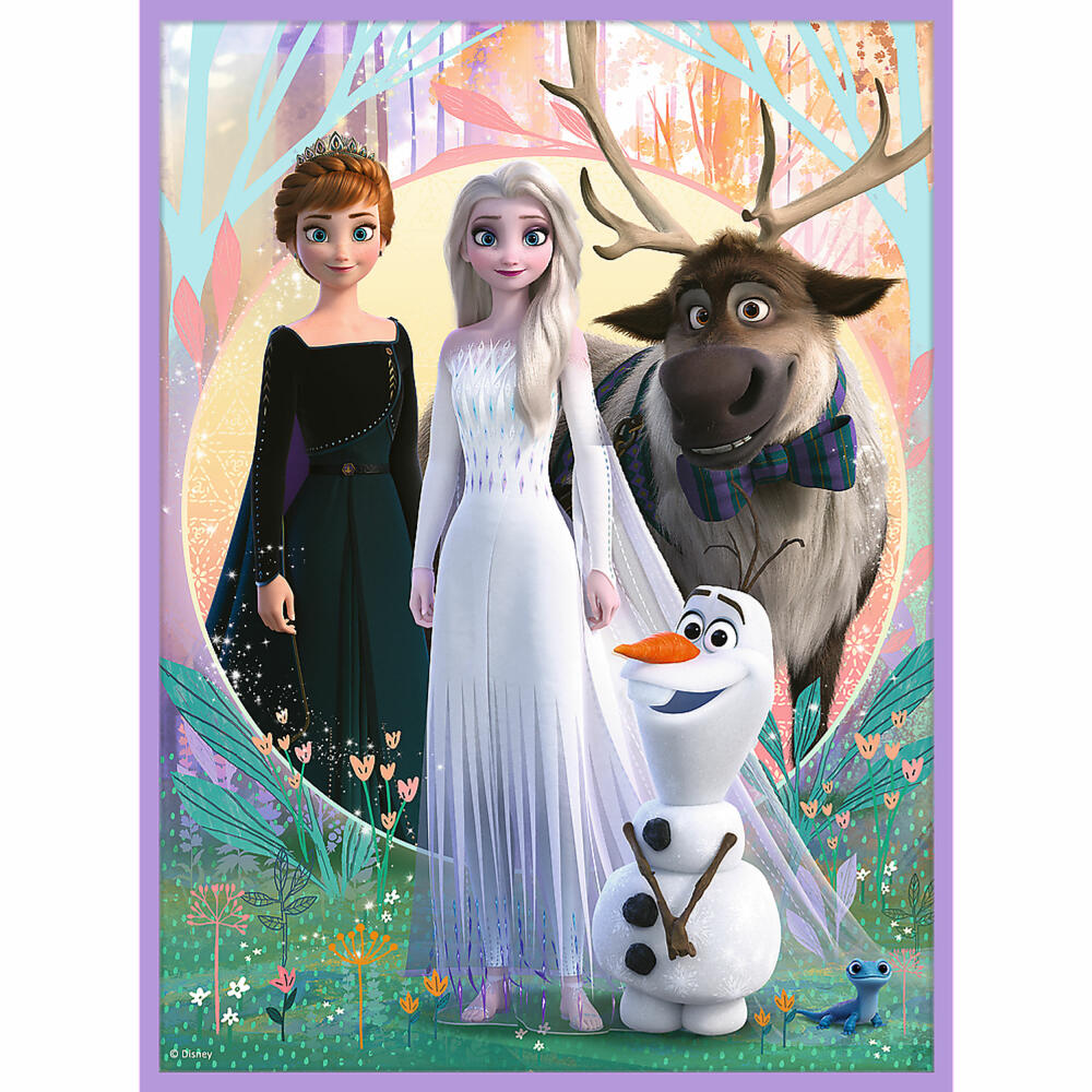 Trefl 2 in 1 Puzzles + Memo - Disney Frozen 2, 30 + 48 + 24 Teile, 27.5 x 20.5 cm, 93335