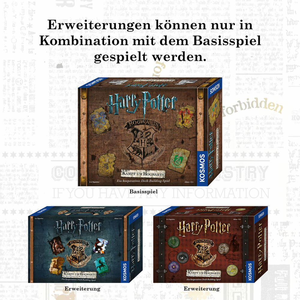 KOSMOS Harry Potter - Kampf um Hogwarts - Zauberkunst und Zaubertränke, Erweiterung, Familienspiel, 680800