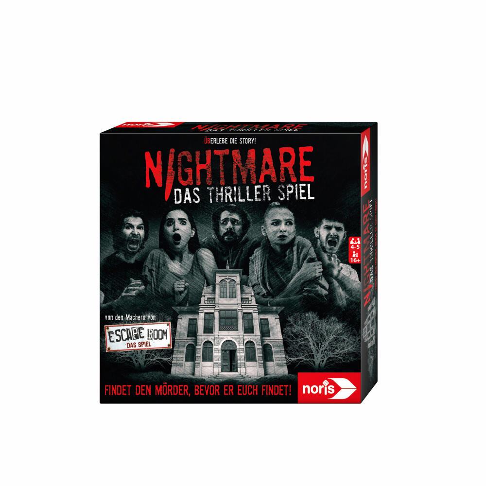 Noris Nightmare The Thriller Game, Adventure Game, Board Game, Real-time Game, with App, Ages 16+, 606101896