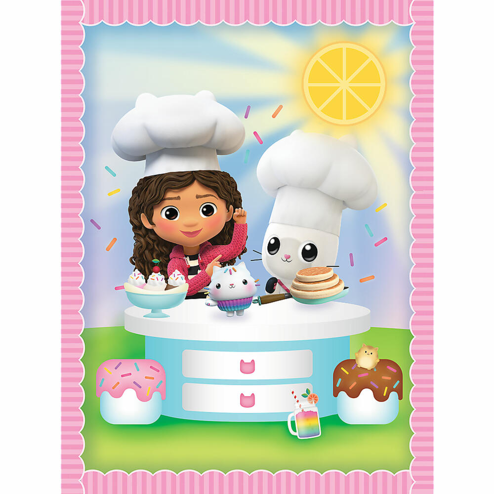 Trefl 2 in 1 Puzzles + Memo - Gabbys Dollhouse, 30 + 48 + 24 Teile, 27.5 x 20.5 cm, 93382