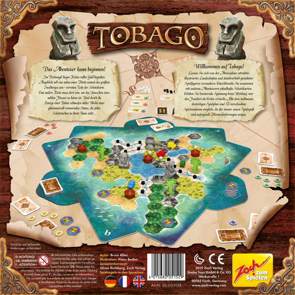 Zoch Tobago, family game, board game, parlor game, treasure hunt, family game, 601105152