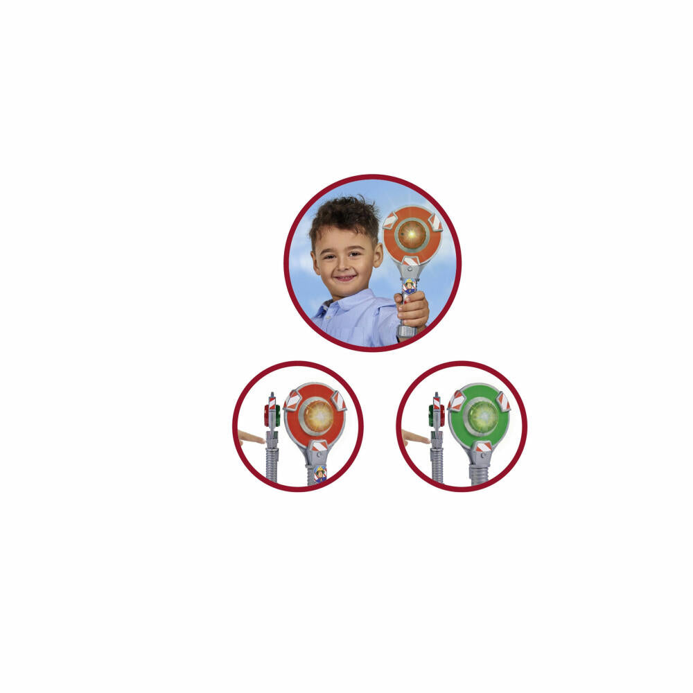 Simba Feuerwehrmann Sam Verkehrskelle, Winkerkelle, mit Lichtfunktion, Spielzeug, Kinder, 109252440