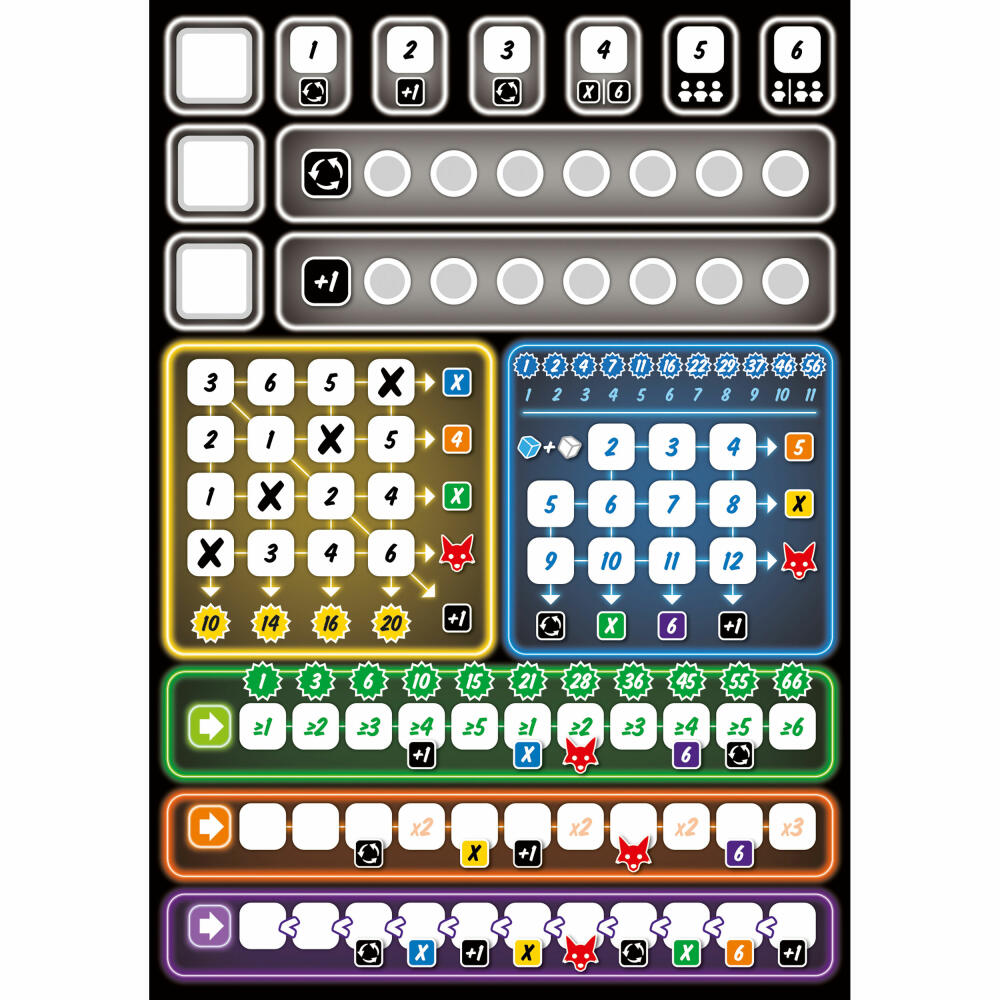 Schmidt Spiele Ganz Schön Clever, board game, family game, parlor game, game, 1 to 4 players, 49340