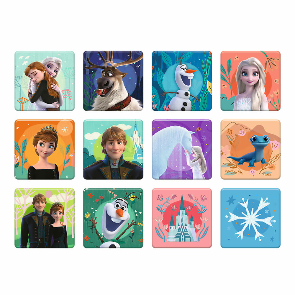 Trefl 2 in 1 Puzzles + Memo - Disney Frozen 2, 30 + 48 + 24 Teile, 27.5 x 20.5 cm, 93335