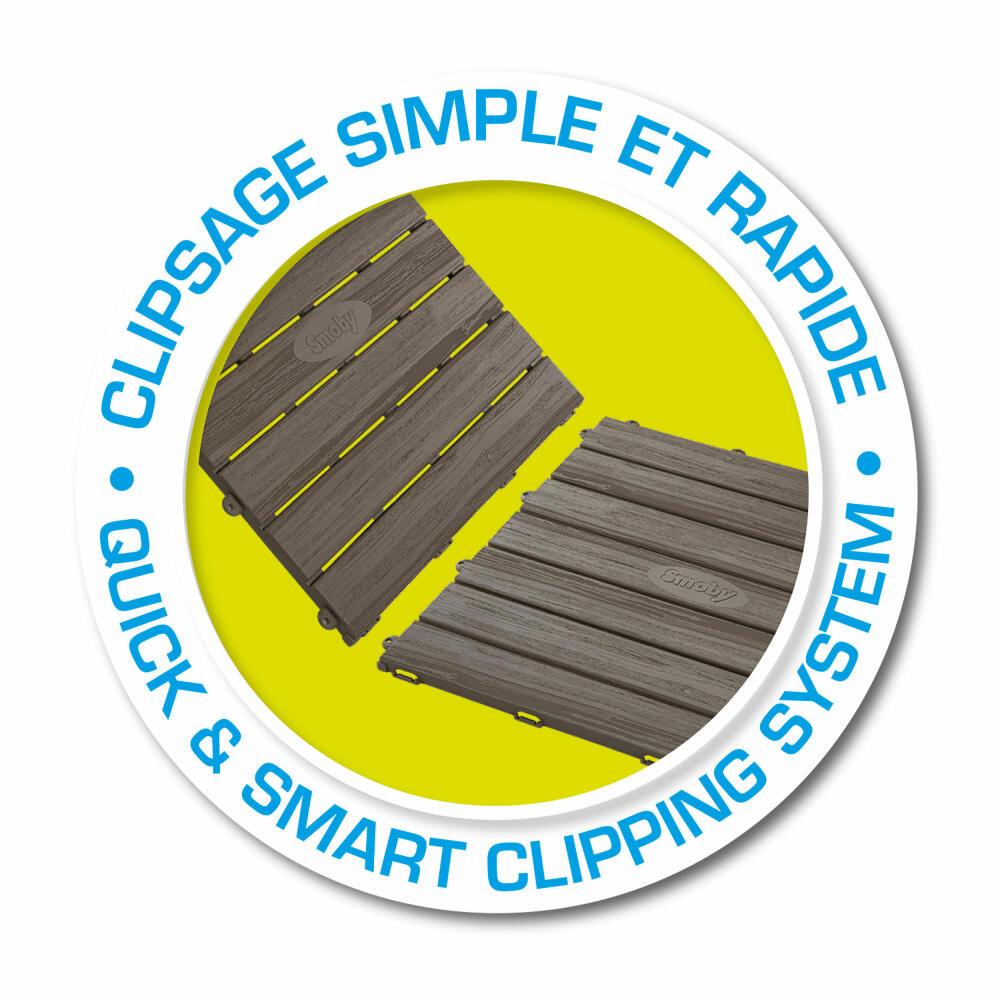 Smoby floor plate set with click system, set of 6, floor plate, for playhouse, accessories, children, 7600810907