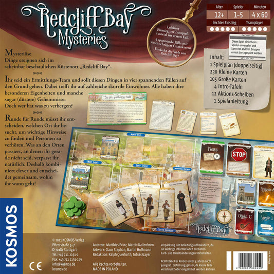 KOSMOS Redcliff Bay Mysteries, Detektivspiel, Familienspiel, Gesellschaftsspiel, Detektiv Spiel, 680459