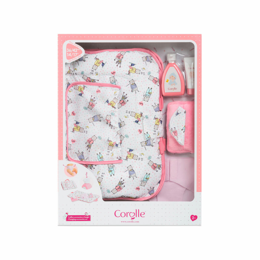Corolle MGP changing set, 4 pcs., diaper, doll accessories, accessories, for all 36 - 42 cm Corolle baby dolls, 9000140360