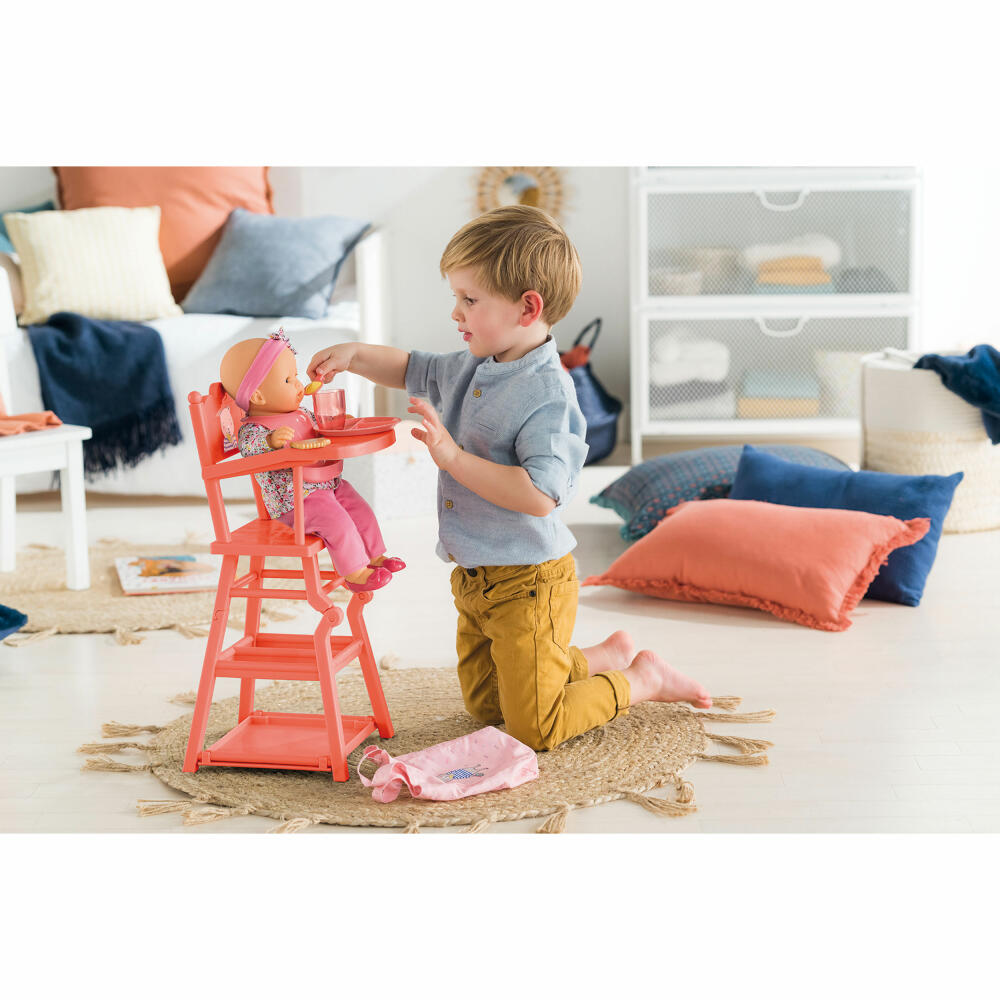 Corolle MGP 2in1 high chair, chair, doll chair, play table, doll accessories, for all 36 - 42 cm baby dolls, 9000141040