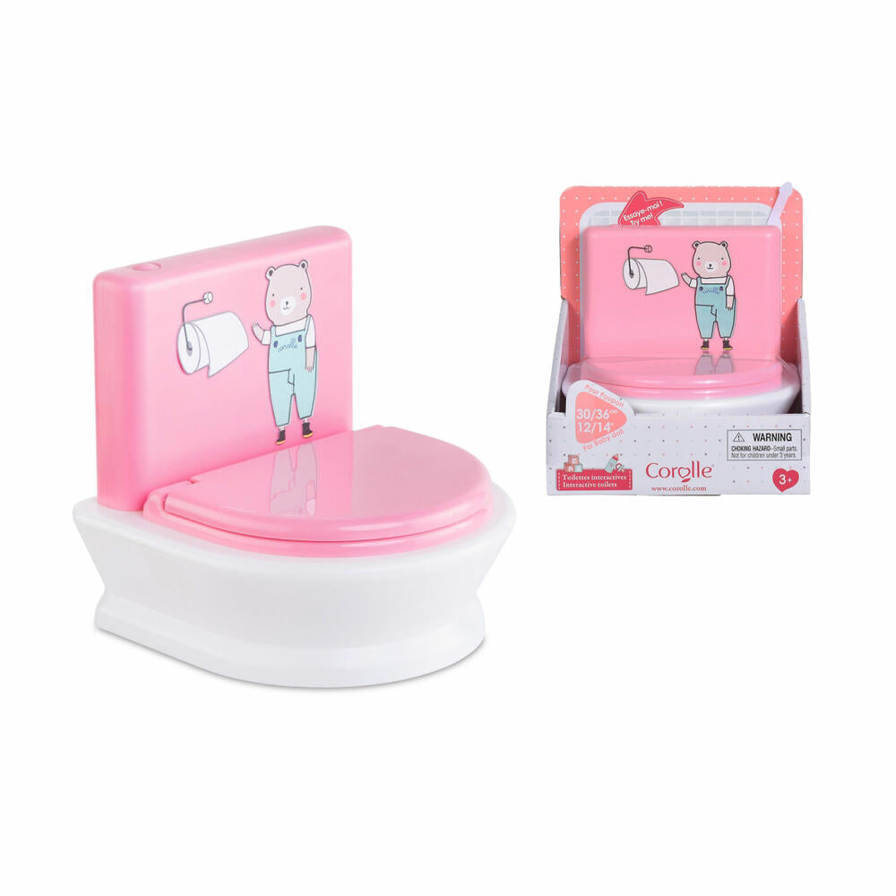 Corolle MGP interactive toilet, potty, doll accessories, doll accessories, for all 30 - 36cm Corolle baby dolls, 9000140480