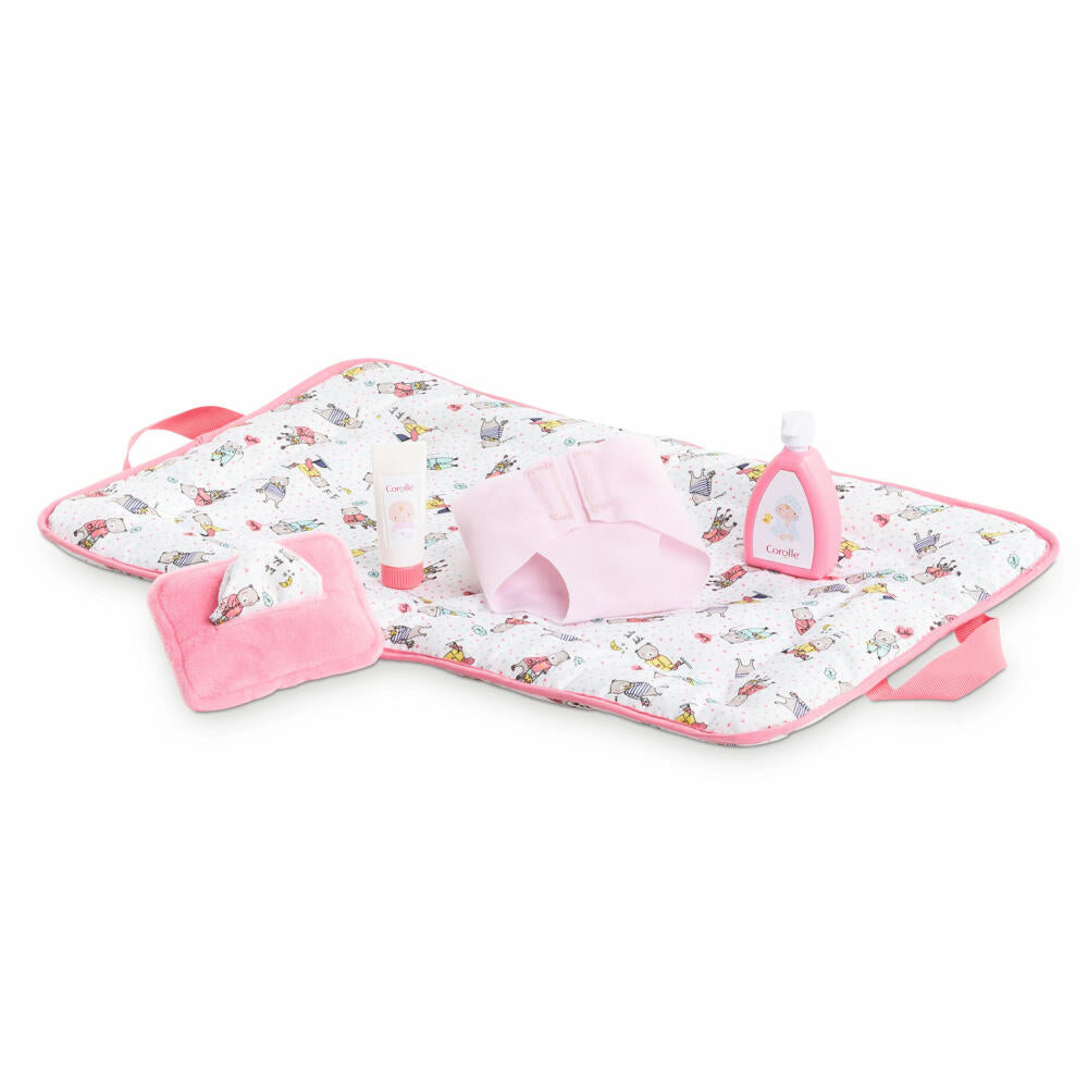Corolle MGP changing set, 4 pcs., diaper, doll accessories, accessories, for all 36 - 42 cm Corolle baby dolls, 9000140360