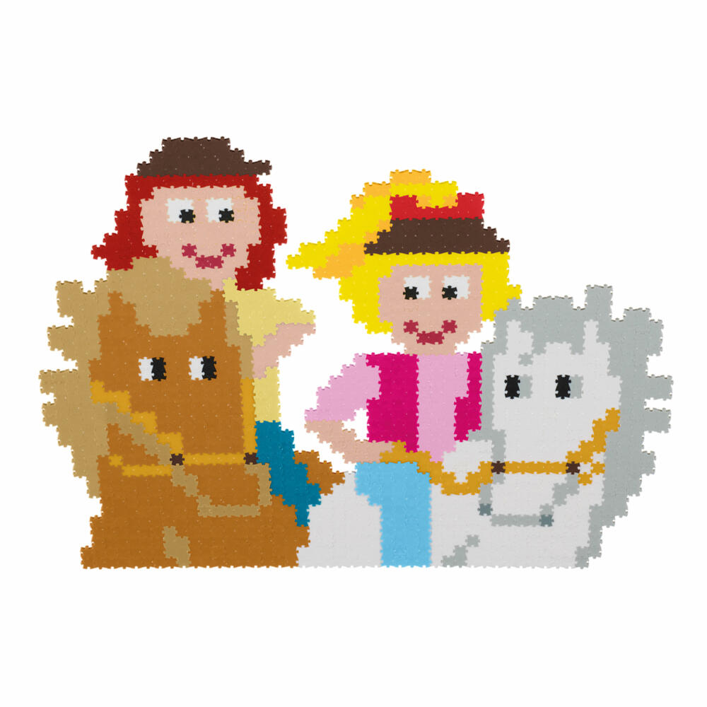 Schmidt Spiele Jixelz Bibi & Tina, Mini-Puzzle, Children's Puzzle, 1500 pieces, 1 large or 4 small motifs, 46116