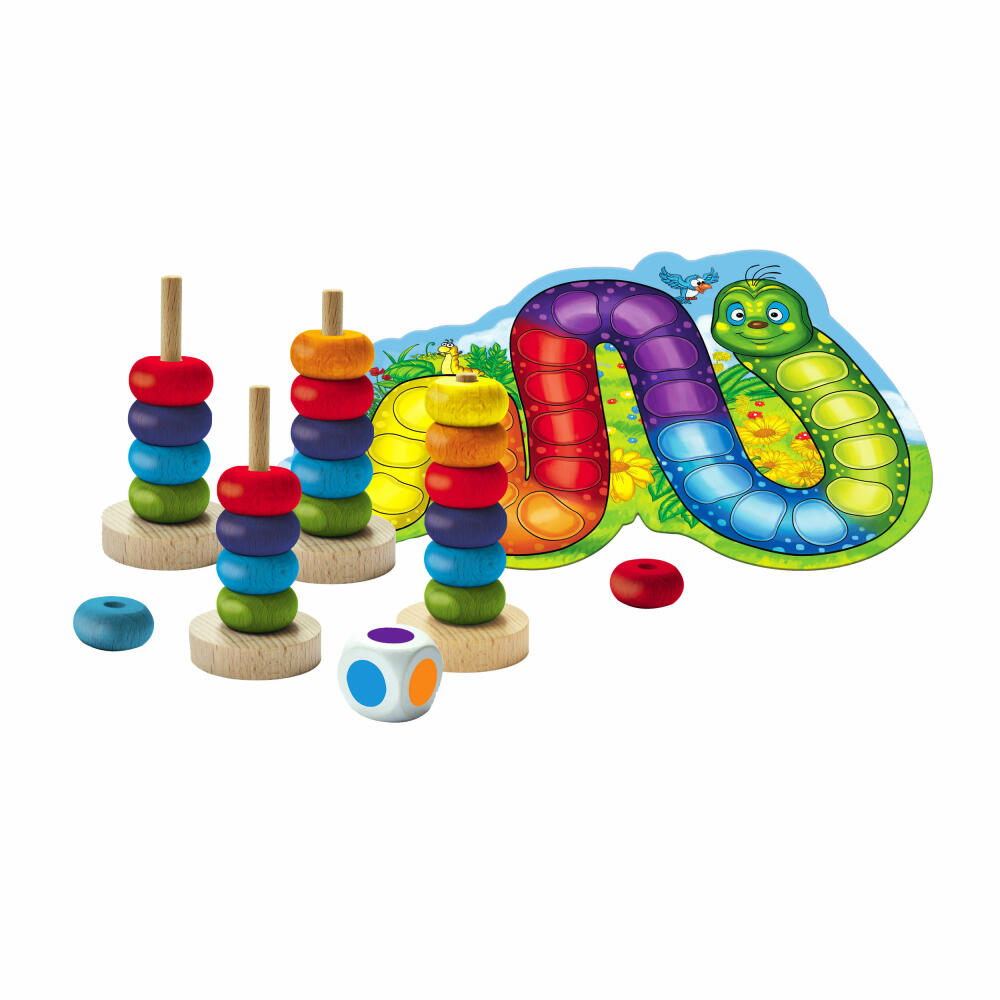 Noris My colorful tower game, tower game, children's game, color learning game, children's game, learning colors, 606011235