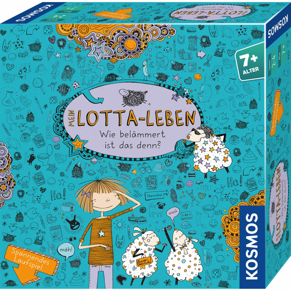 KOSMOS Mein Lotta-Leben Wie belämmert ist das denn ?, Brettspiel, Spielen, Detektiv, ab 7 Jahren, 681029