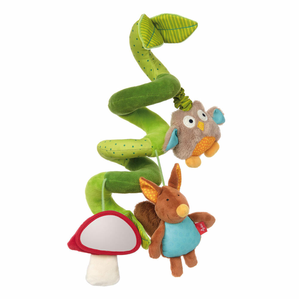 sigikid PlayQ Babyschalenspielzeug Eichhörnchen, Aktiv-Spirale, Kinderwagenkette, Baby Activity, Spielzeug, 42248