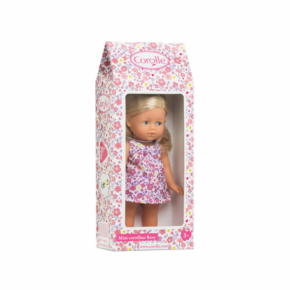 Corolle LTC Mini Corolline Rosy Blond, Vollvinylpuppe, Puppe, Babypuppe, Spielzeug, Vanilleduft, 20 cm, 9000240010
