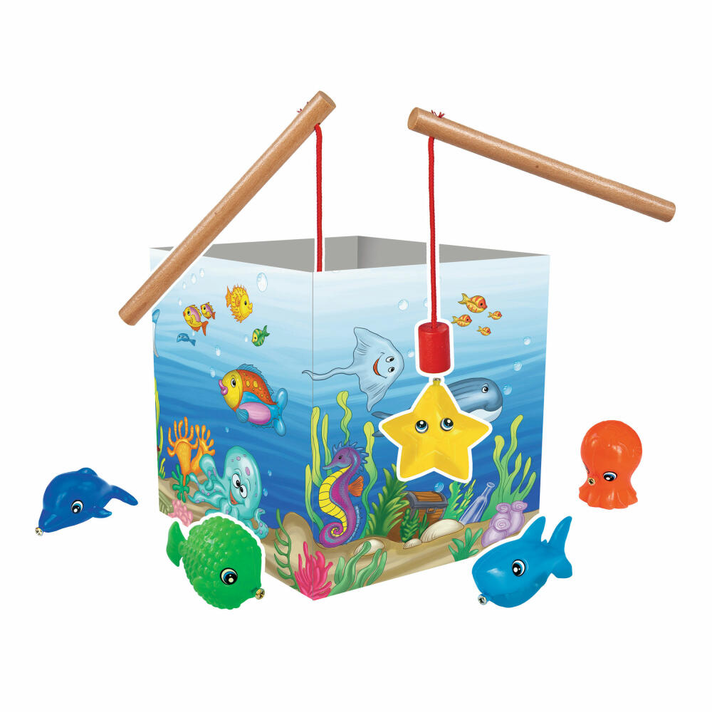 Noris Angelspiel, Kinderspiel, Angel Spiel, Magnetspiel, Magnetische Angeln, ab 2 Jahren, 606041894