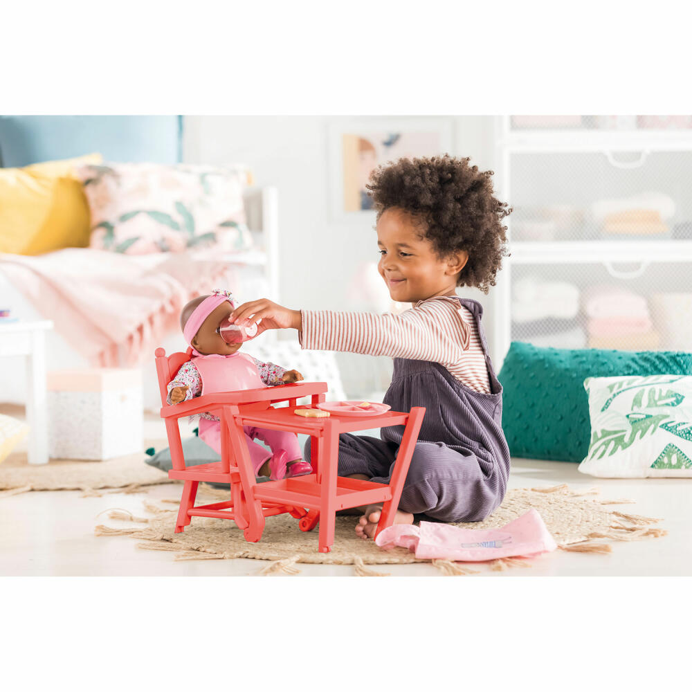 Corolle MGP 2in1 high chair, chair, doll chair, play table, doll accessories, for all 36 - 42 cm baby dolls, 9000141040