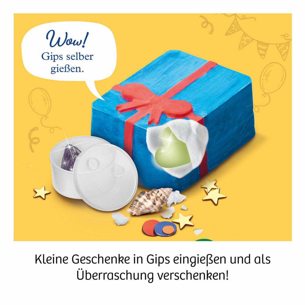 KOSMOS Happy Presents, Experimentierkasten, Kreativset, Gips, Geschenke, ab 7 Jahren, 658120